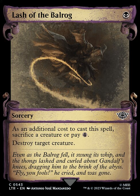 Lash of the Balrog - Silver Foil