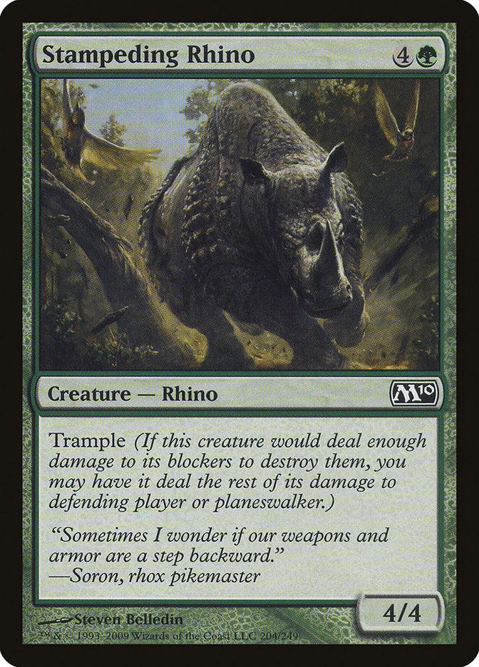 Stampeding Rhino - Foil
