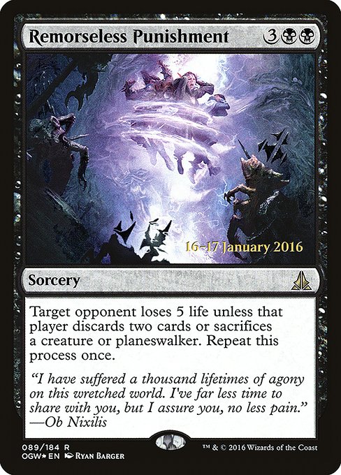Remorseless Punishment - Foil - Prerelease Promo