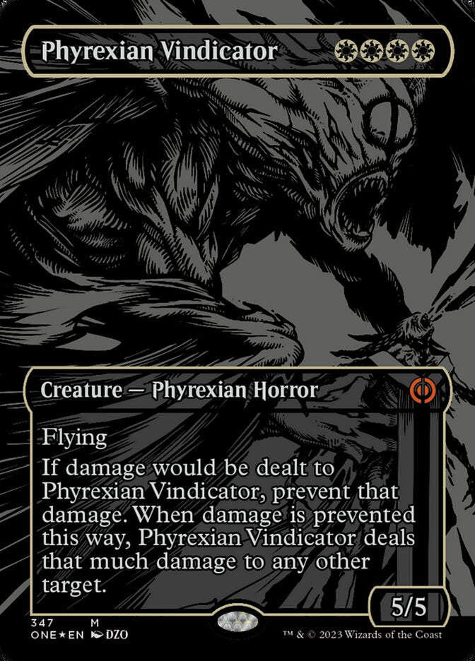 Phyrexian Vindicator - Oil Slick Foil