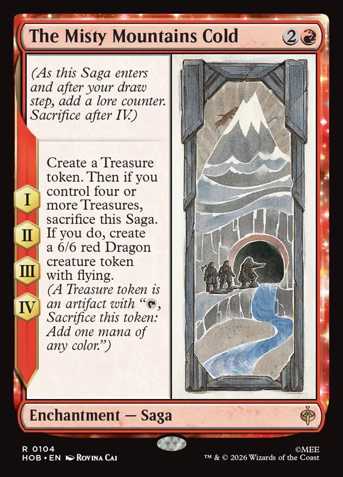 The Misty Mountains Cold - Foil
