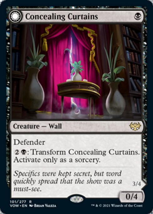 Concealing Curtains - Foil