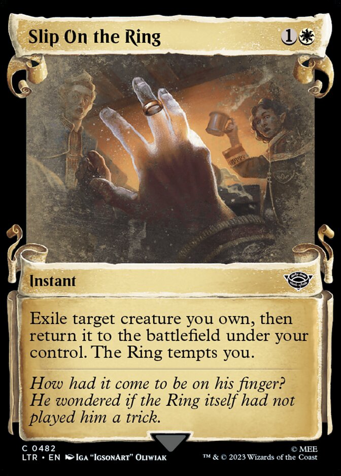 Slip on the Ring - Silver Foil