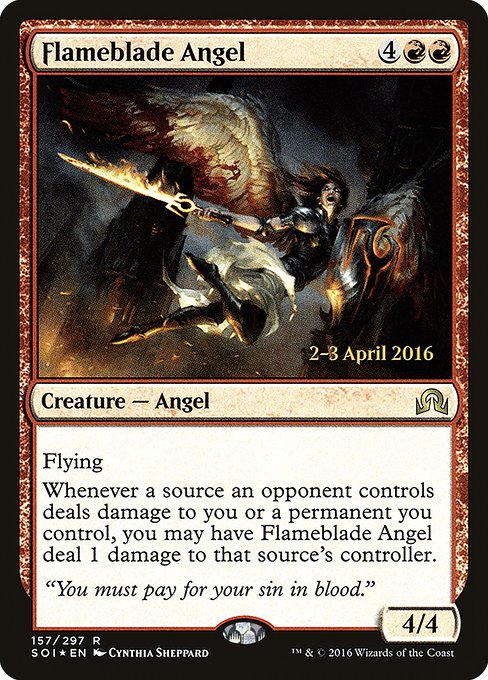 Flameblade Angel - Foil - Prerelease Promo