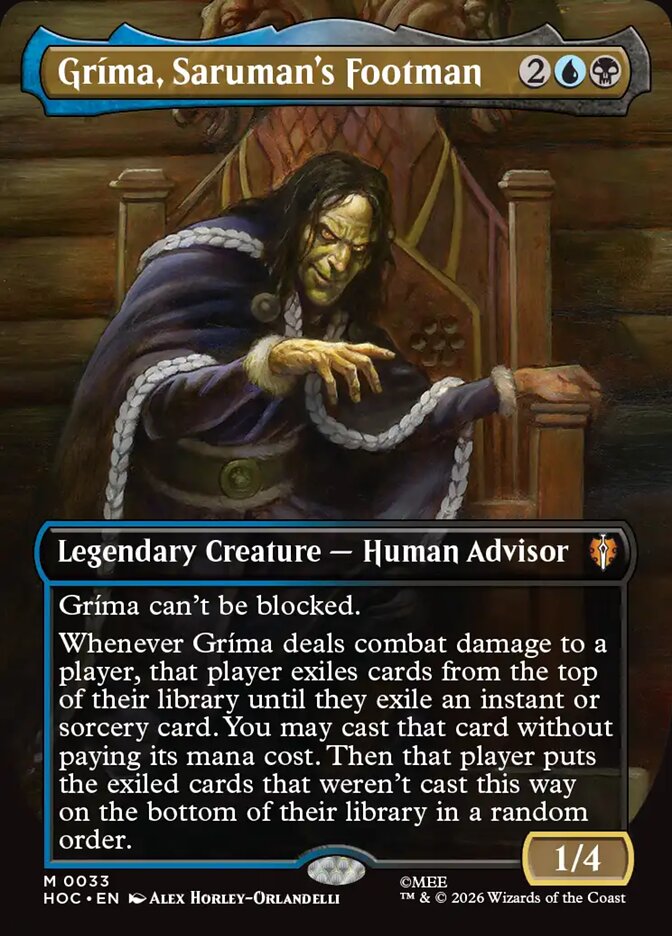 Grima, Saruman's Footman - Foil
