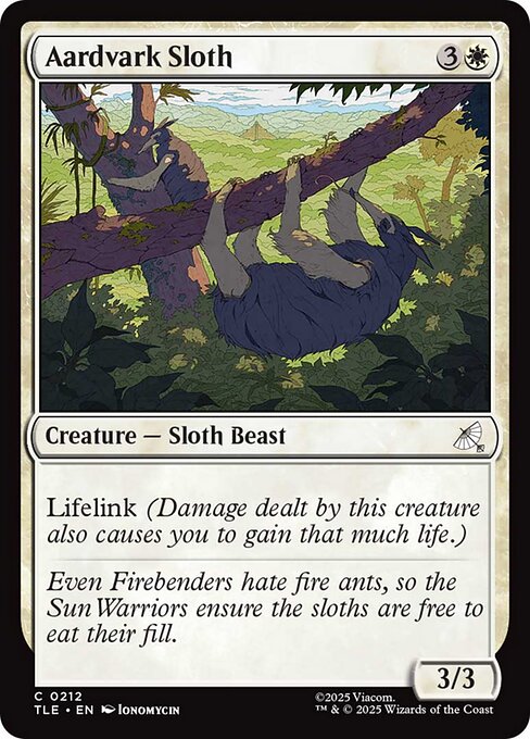 Aardvark Sloth - Foil
