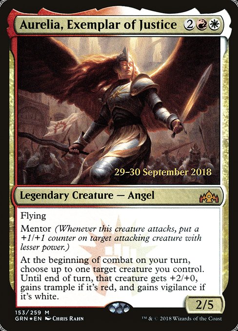 Aurelia, Exemplar of Justice - Foil - Prerelease Promo