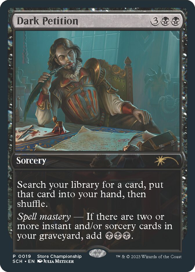 Dark Petition - Foil - Store Championship Promo