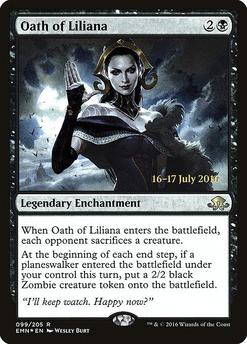 Oath of Liliana - Foil - Prerelease Promo