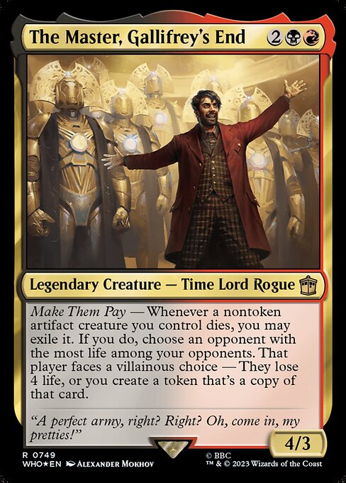 The Master, Gallifrey's End - Surge Foil