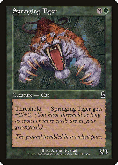 Springing Tiger - Foil