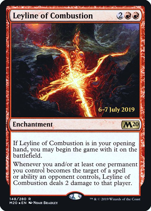 Leyline of Combustion - Foil - Prerelease Promo