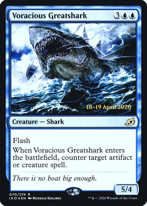 Voracious Greatshark - Foil - Prerelease Promo