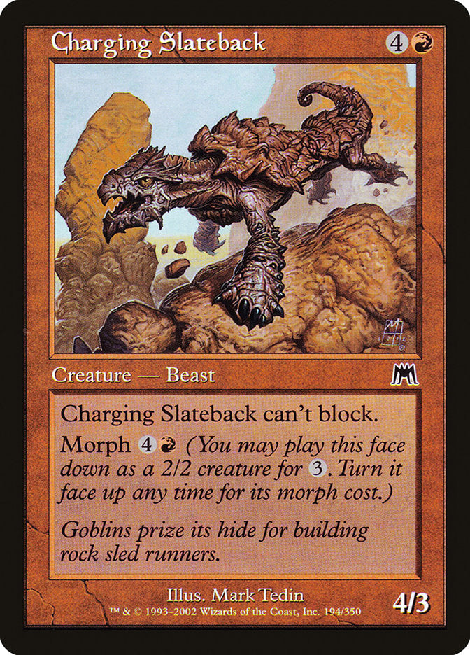 Charging Slateback - Foil