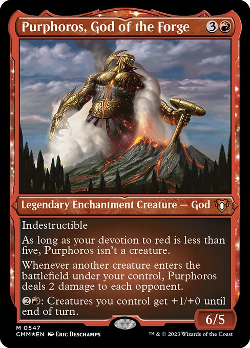 Purphoros, God of the Forge - Foil-Etched