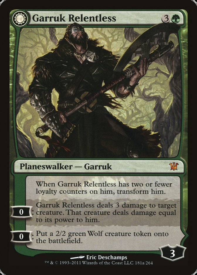 Garruk Relentless // Garruk, the Veil-Cursed - Foil