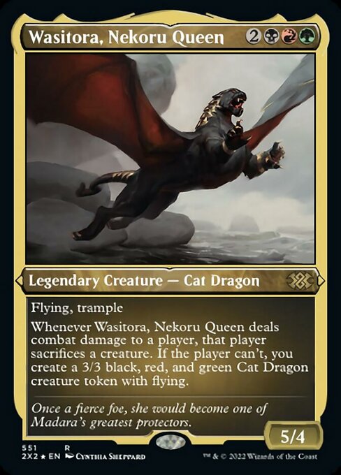 Wasitora, Nekoru Queen - Foil Etched