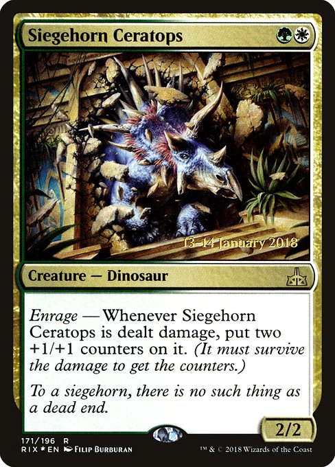 Siegehorn Ceratops - Foil - Prerelease Promo