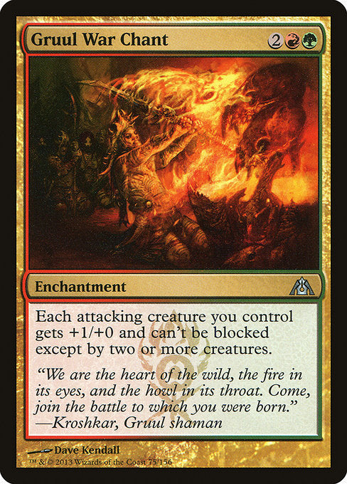 Gruul War Chant - Foil