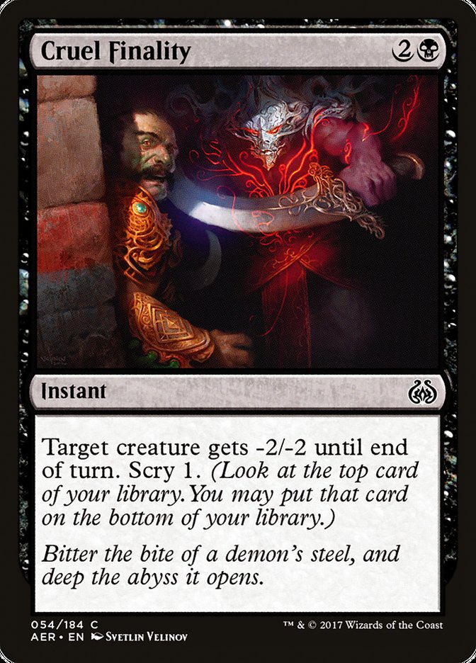 Cruel Finality - Foil