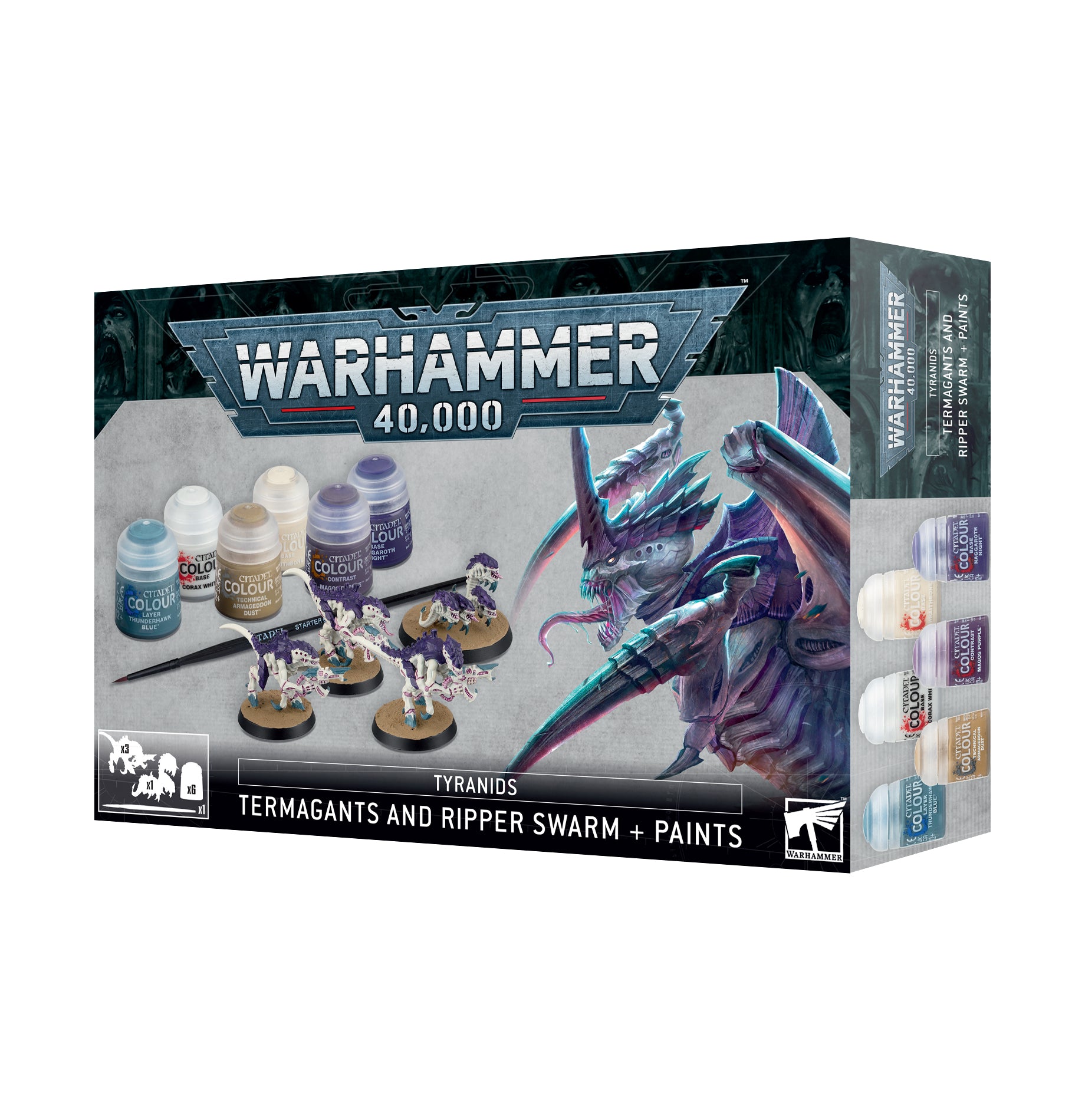 Warhammer 40,000: Tyranids - Termagants and Ripper Swarm - Paint Set