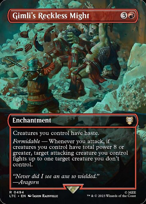 Gimli's Reckless Might - Foil
