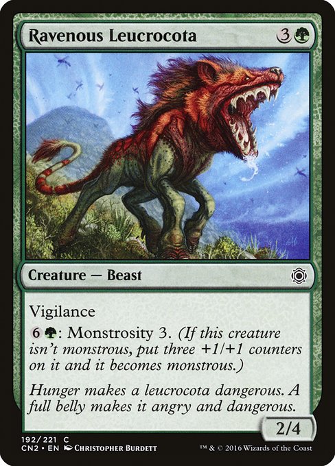 Ravenous Leucrocota - Foil
