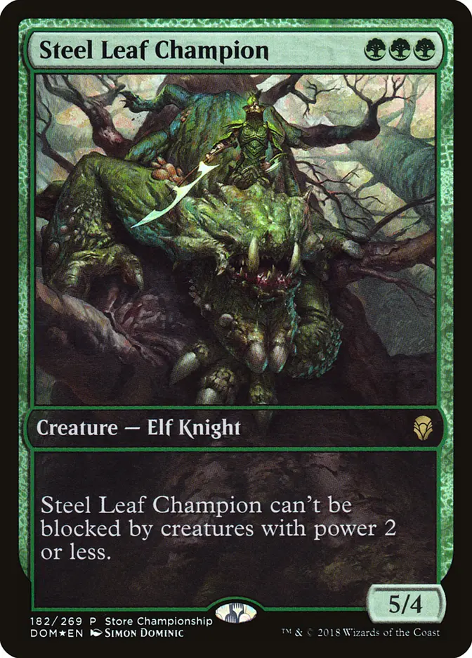 Steel Leaf Champion - Foil - Store Championship Promo