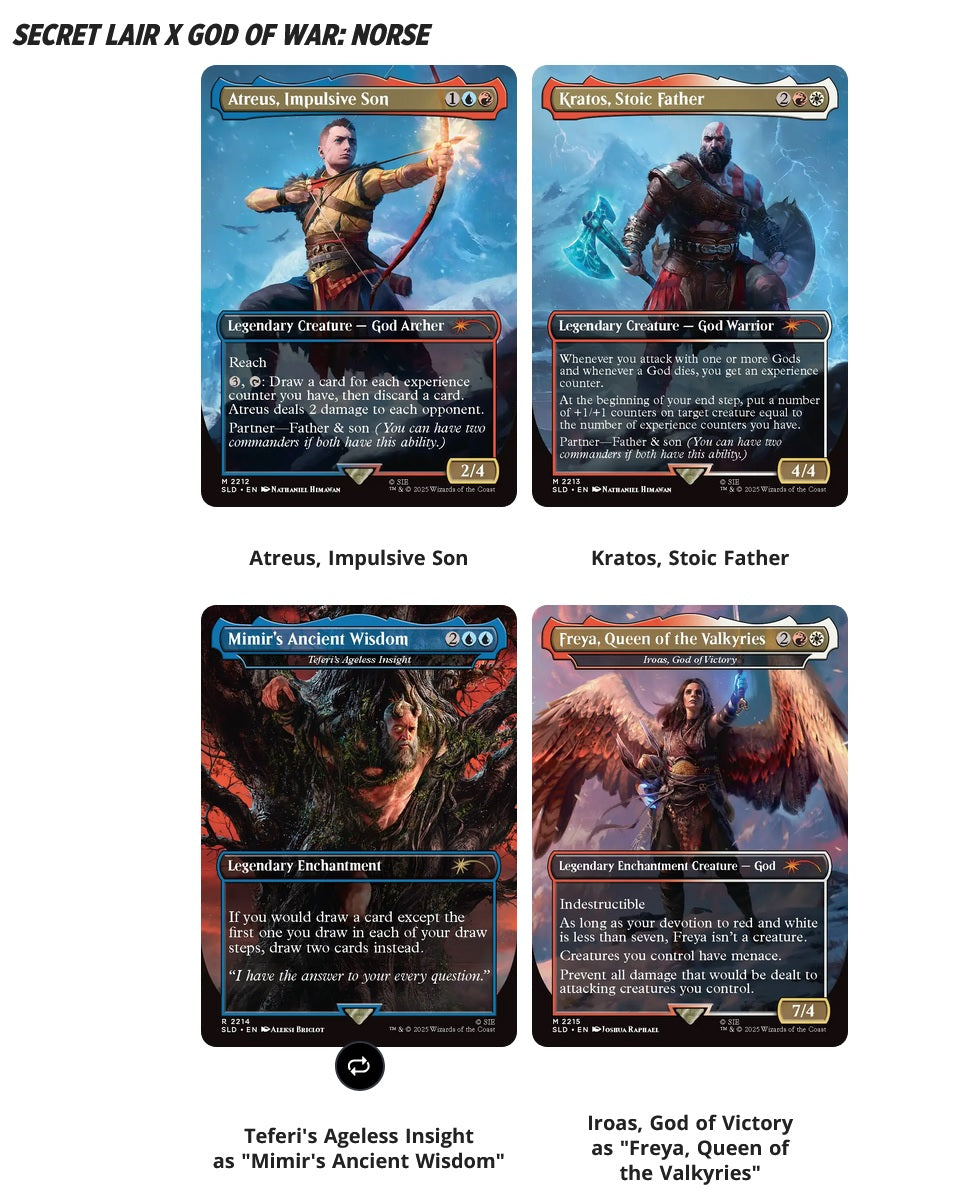 MTG - Secret Lair - Playstation - God of War: Redemption (Non-Foil)
