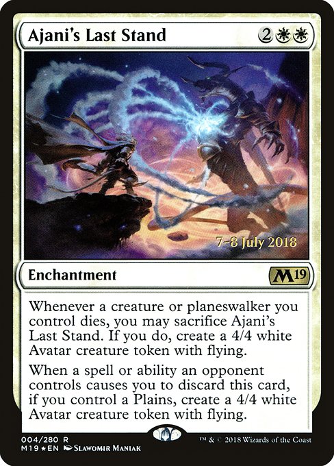 Ajani's Last Stand - Foil - Prerelease Promo