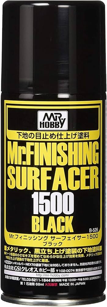 Mr Finishing Surfacer Spray 1500 Black