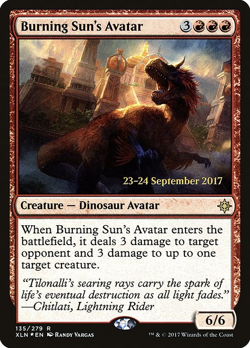 Burning Sun's Avatar - Foil - Prerelease Promo