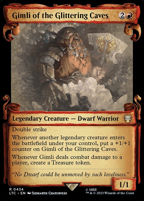 Gimli of the Glittering Caves - Silver Foil