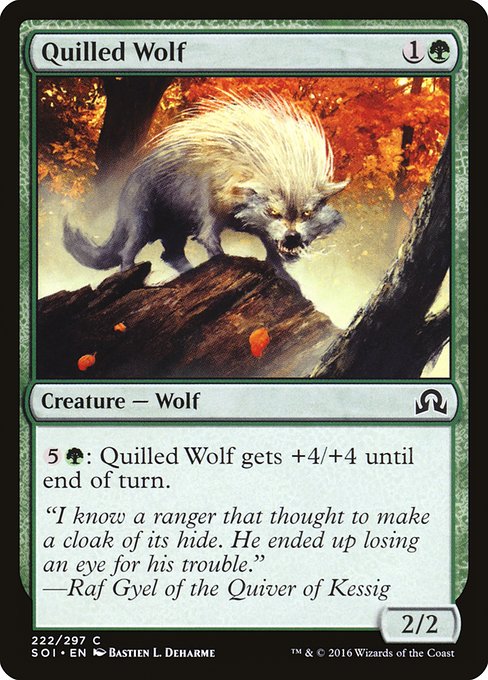 Quilled Wolf - Foil
