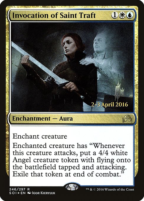 Invocation of Saint Traft - Foil - Prerelease Promo