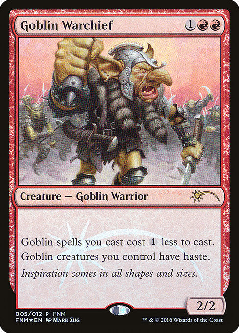 Goblin Warchief - Foil - FNM Promo