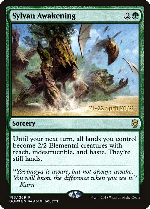 Sylvan Awakening - Foil - Prerelease Promo
