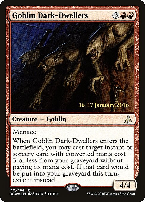 Goblin Dark-Dwellers - Foil - Prerelease Promo