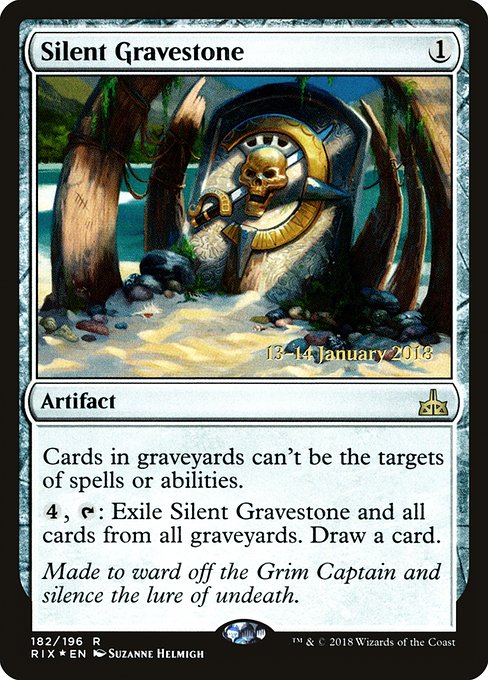 Silent Gravestone - Foil - Prerelease Promo