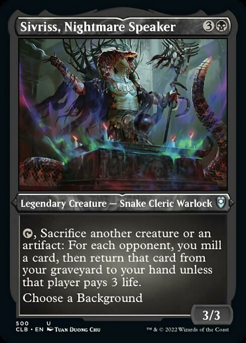 Sivriss, Nightmare Speaker - Foil-Etched