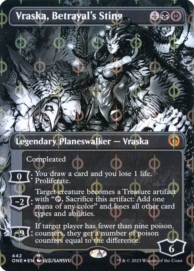 Vraska, Betrayal's Sting - Step-And-Compleat Foil