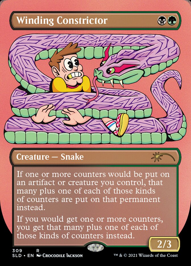 Winding Constrictor - Foil Etched
