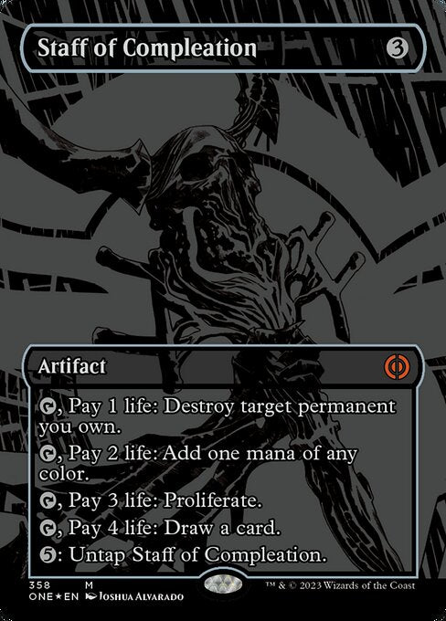 Staff of Compleation - Oil Slick Foil
