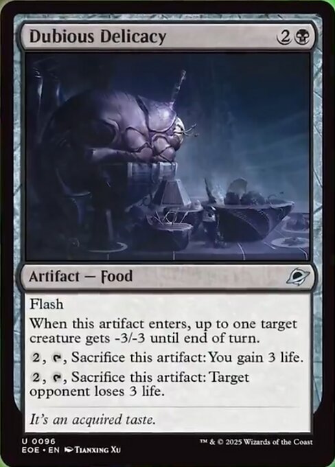 Dubious Delicacy