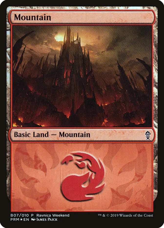 Mountain (B07) - Foil - Ravnica Weekend Promo