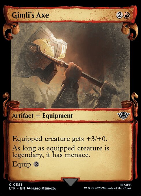 Gimli's Axe - Silver Foil