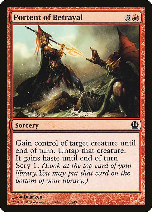 Portent of Betrayal - Foil