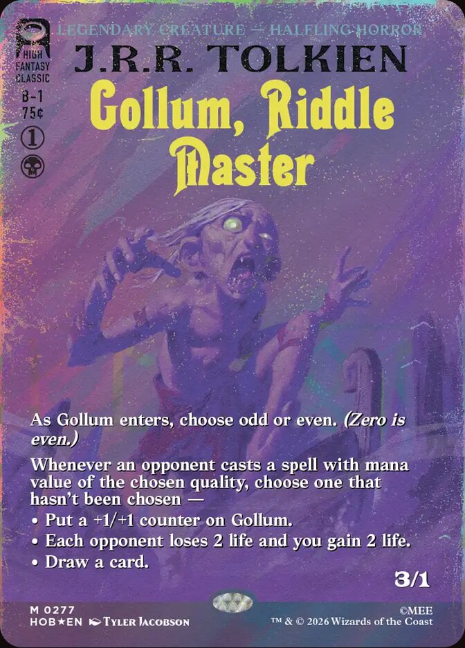 Gollum, Riddle Master - Surge Foil