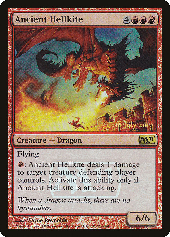 Ancient Hellkite - Foil - Prerelease Promo