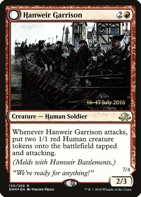 Hanweir Garrison - Foil - Prerelease Promo